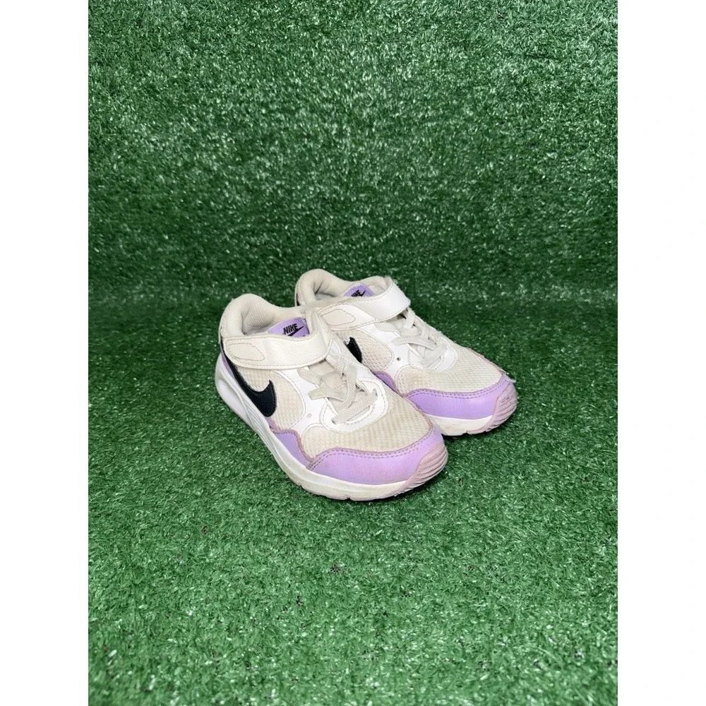 NIKE AIR Max SC Toddler Kid Size 12.5C Boy Girl Walking Shoe White Purple CZ5361